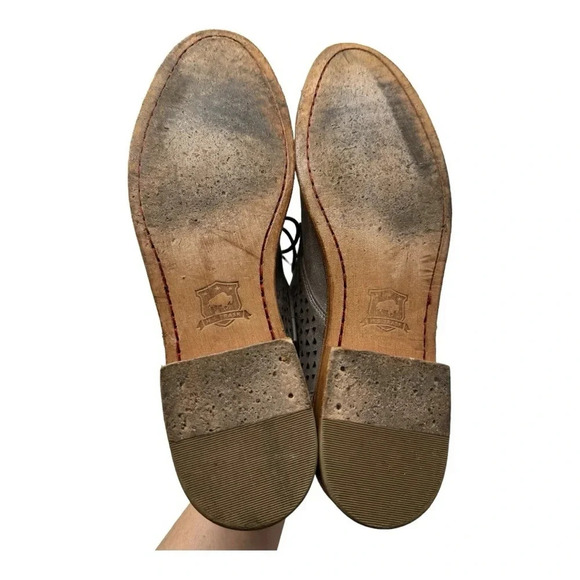 Trask Addy Leather Suede Ankle Bootie Silver Pewter - Picture 9 of 10